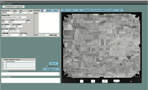 Screenshot of an imagery map